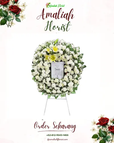 Krans Bunga Duka Cita di Asahduren